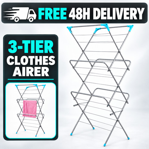 Tier clothes dryer - clothes, airer