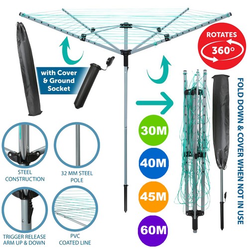 Arm rotary airer outdoor - rotary,