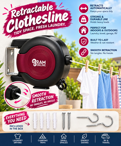 Ram metre retractable - ram, reel