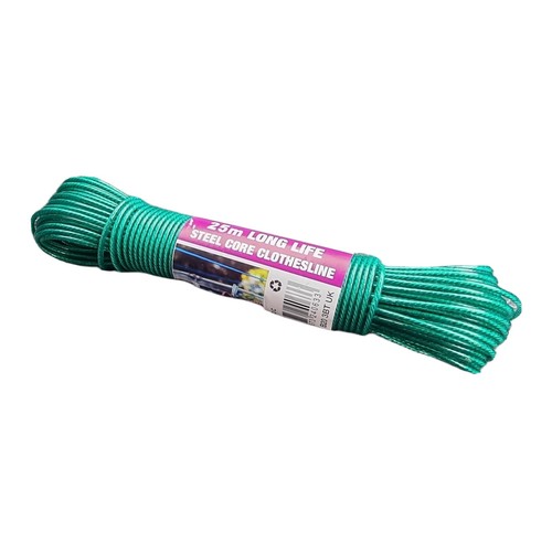 25m washing line - washing, heavy
