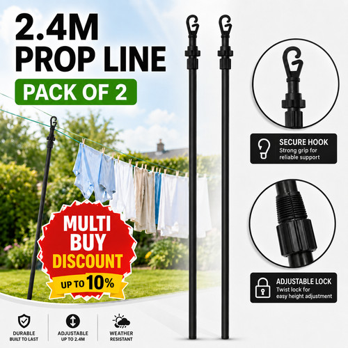 Extending clothes prop - extending,